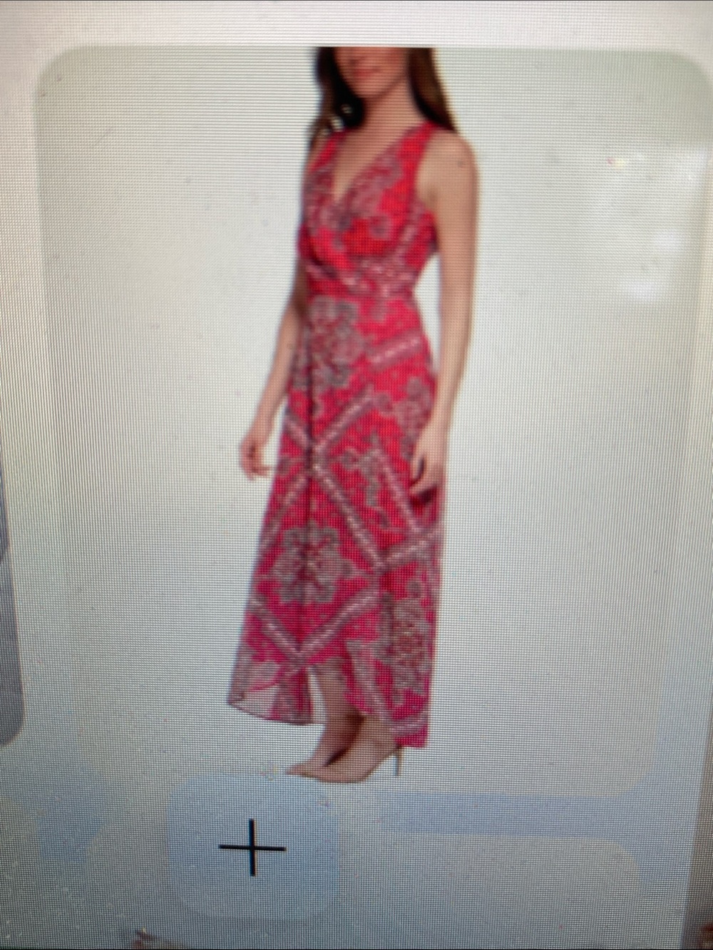 Tommy Hilfiger Pink Paisley Sleeveless Wrap Maxi Dress